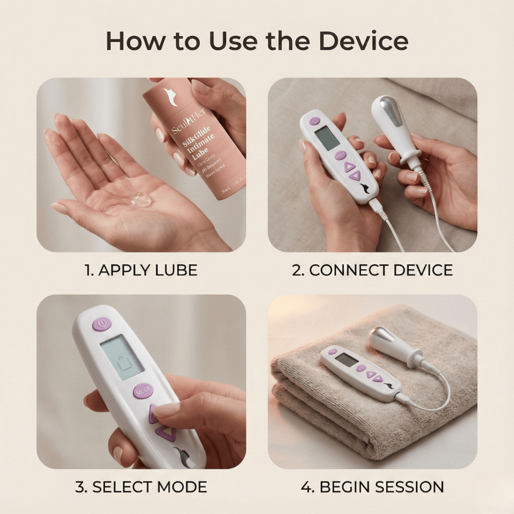 How to use PelviRestore EMS pelvic floor device step by step guide