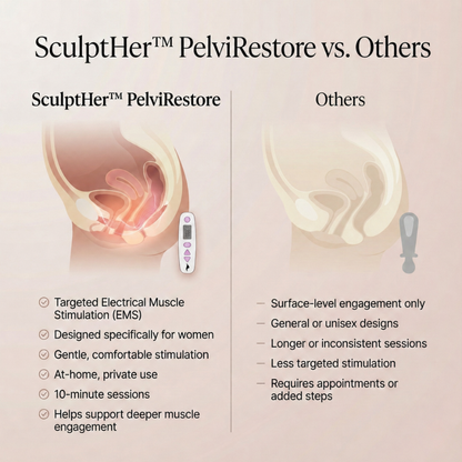 PelviRestore vs other pelvic floor devices comparison chart